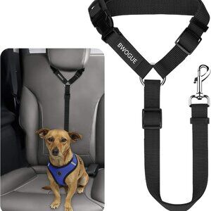 Pet Dog Cat Seat Belts, Car Headrest Restraint Adjustable Safety Leads (1 Pack)